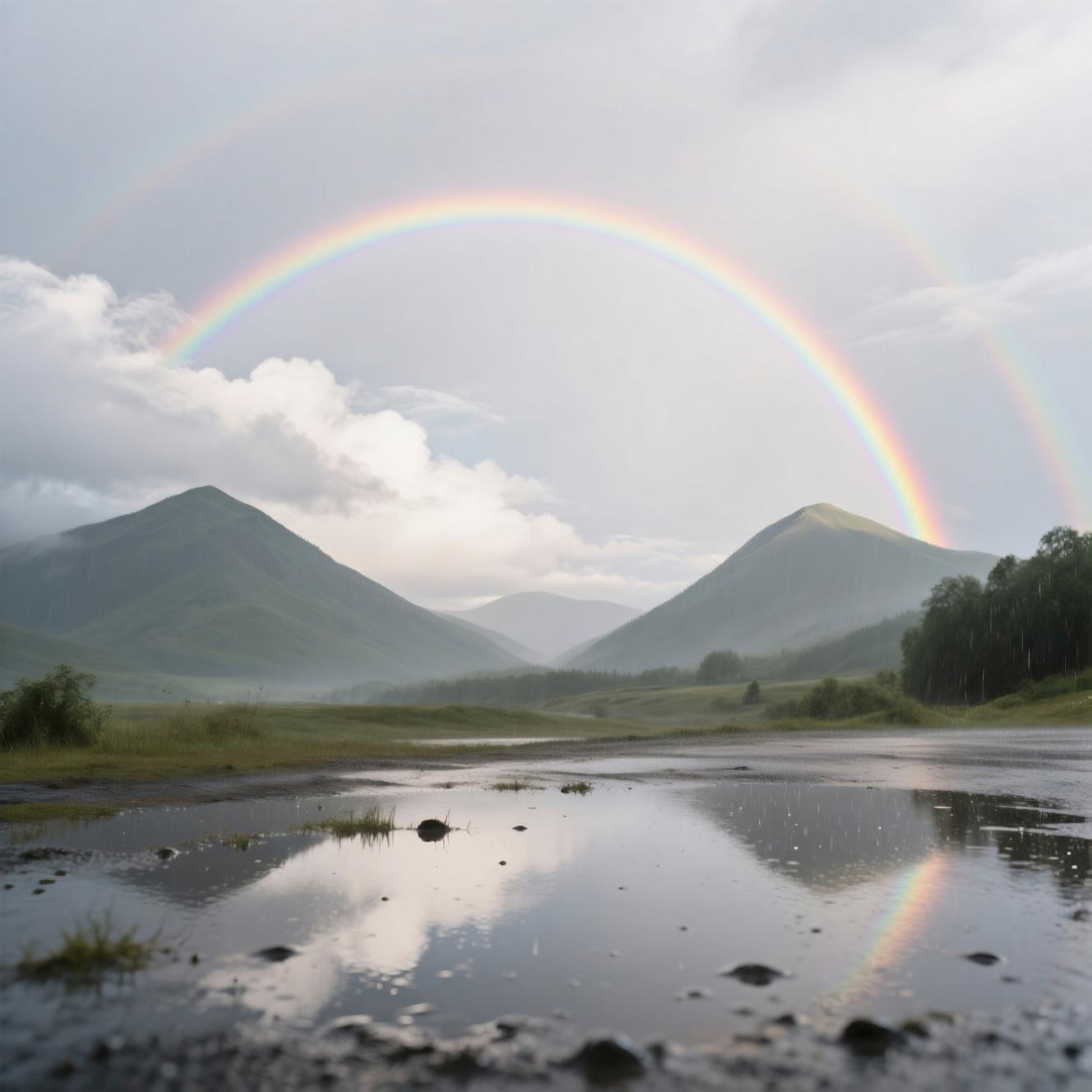 雨后初霁的彩虹糖